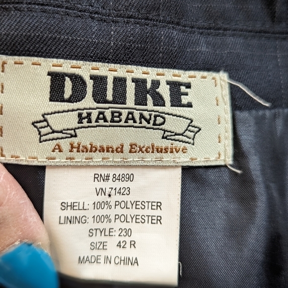 Vintage Men’s Duke Haband Single Breast Oversized Preppy Blazer Size 42R - Picture 10 of 10